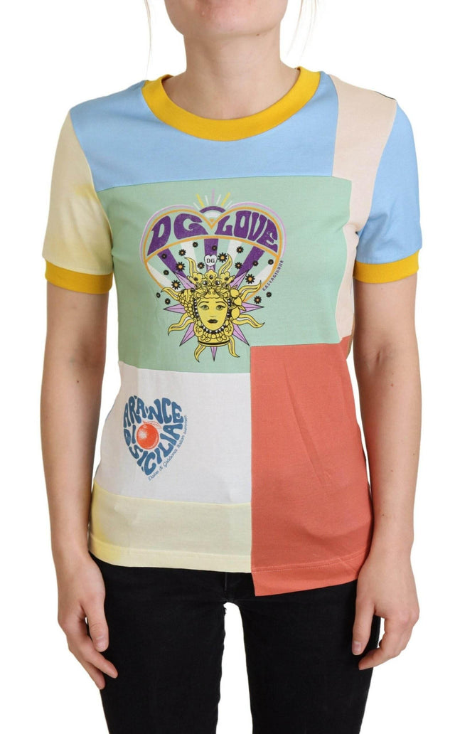 Dolce & Gabbana Multicolor Cotton DG Love Patchwork - Hilstor