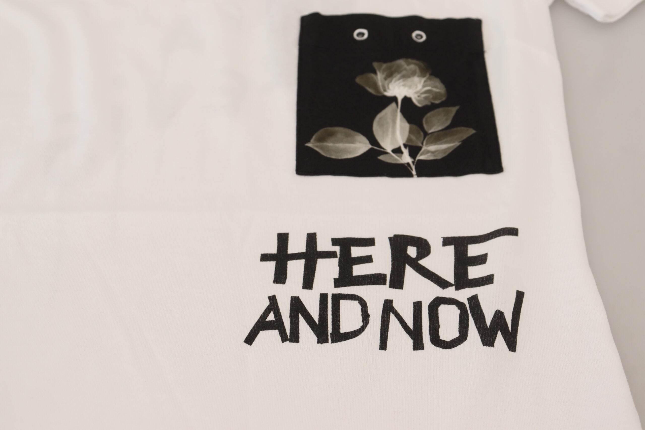 Dolce & Gabbana Chic Monochrome 'Here and Now' Cotton Tee - Hilstor