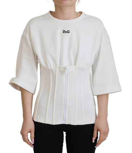 Dolce & Gabbana Elegant Corset Top T-Shirt Blouse - Hilstor