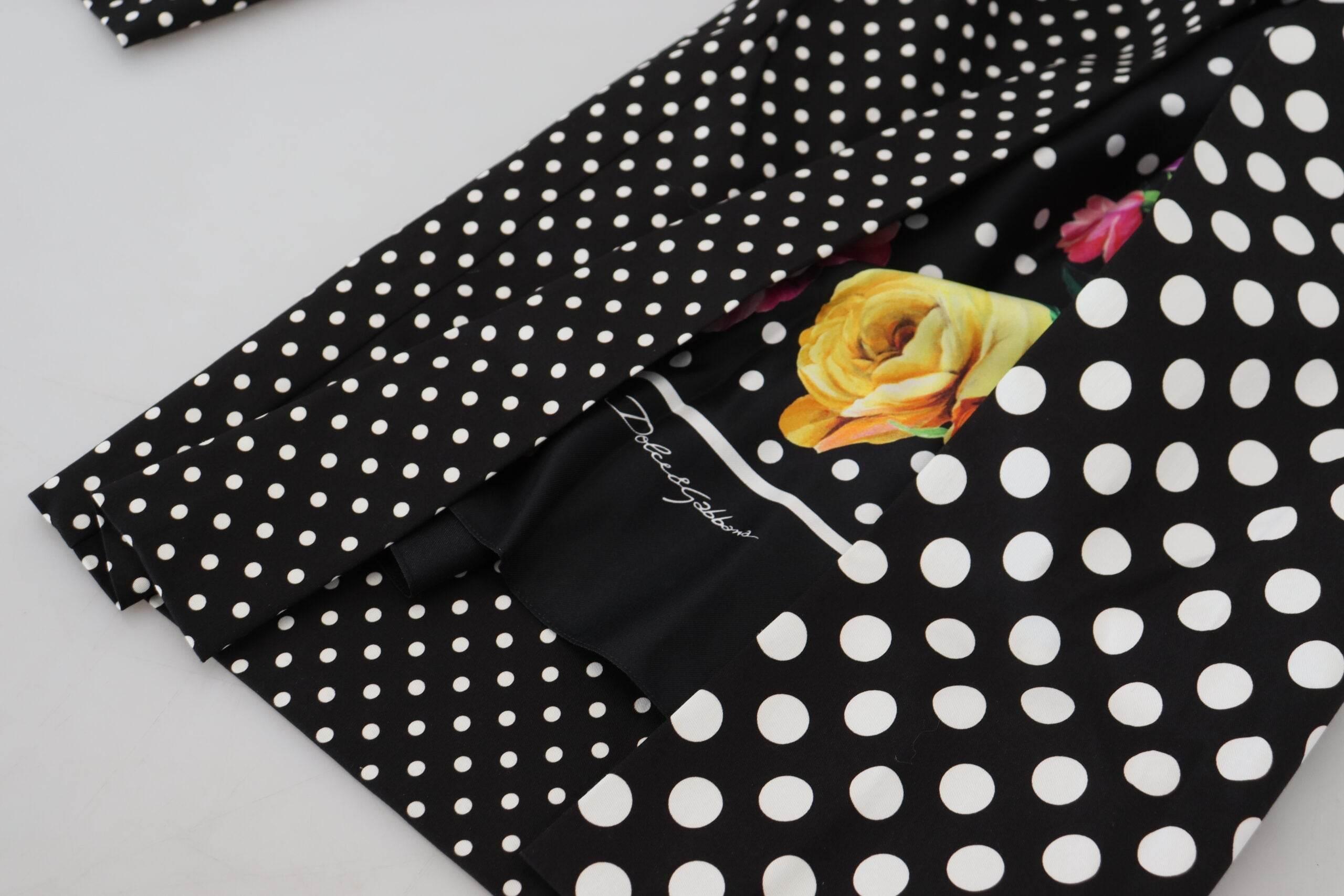 Dolce & Gabbana Elegant High-Waist Polka Dot Pants - Hilstor