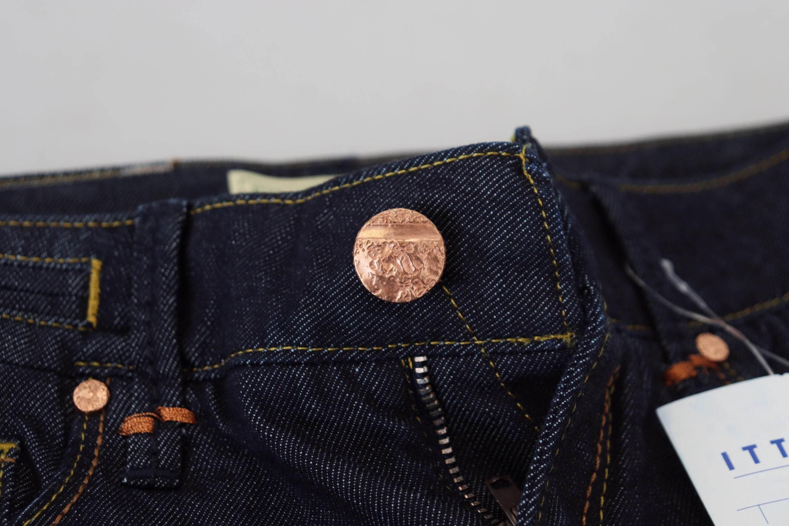 Acht Blue Cotton Low Waist Slim Fit Women Casual Jeans - Hilstor