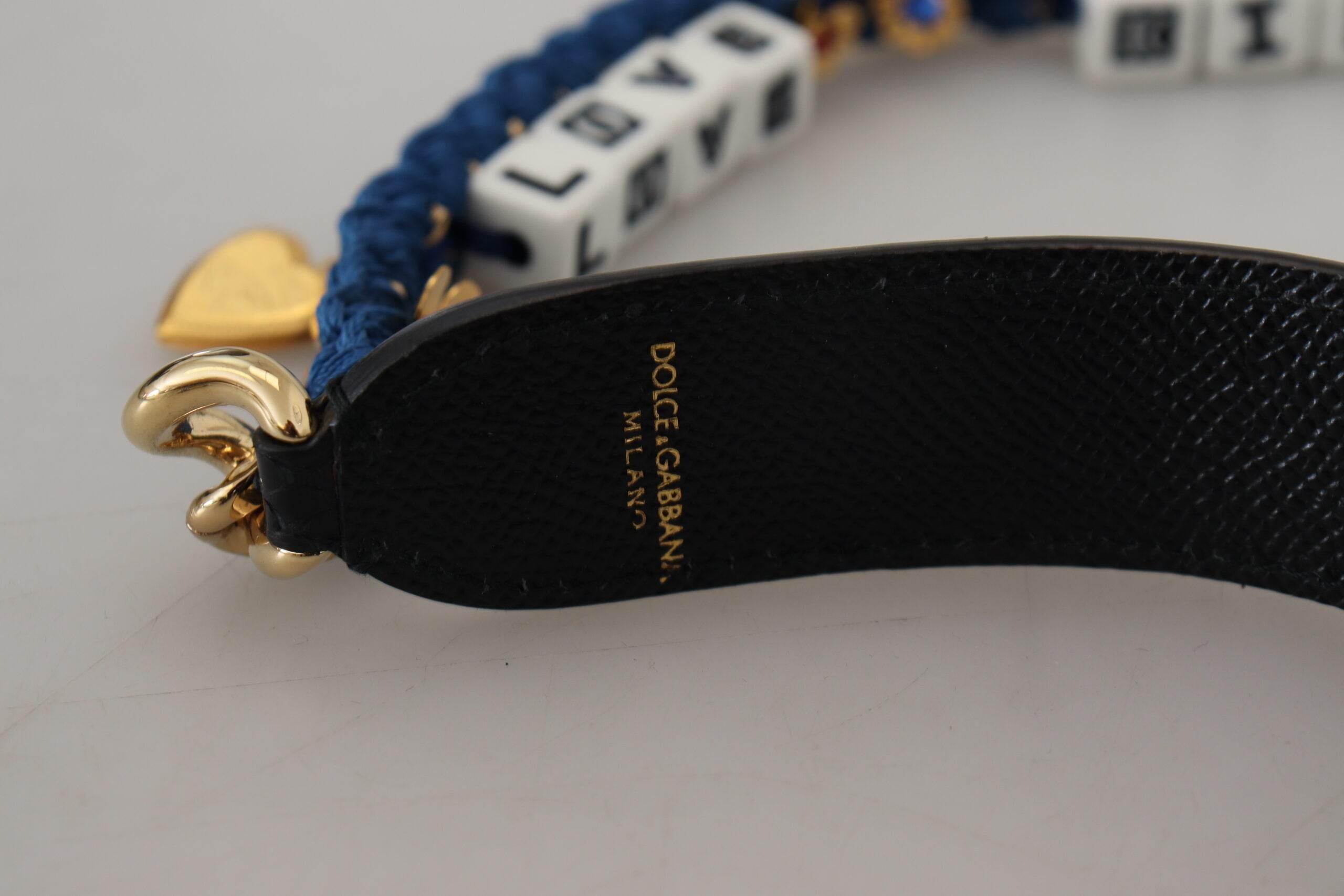 Dolce & Gabbana Multicolor Embellished Bag Shoulder Strap - Hilstor