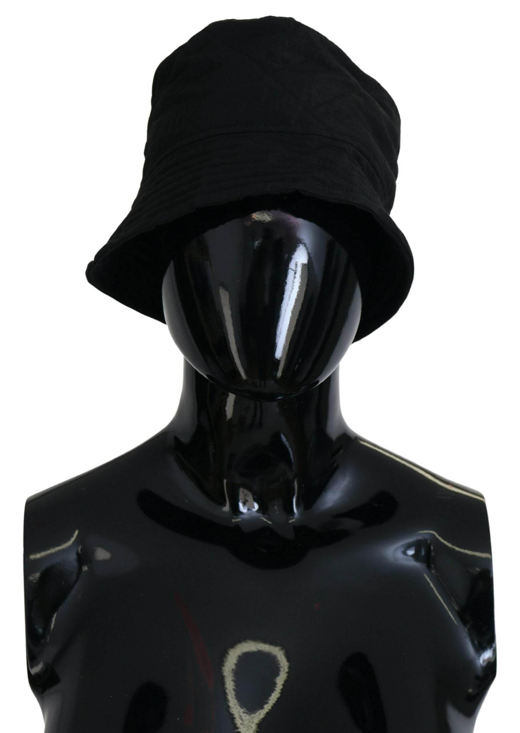 Dolce & Gabbana Black Nylon Women Bucket Cap Hat - Hilstor