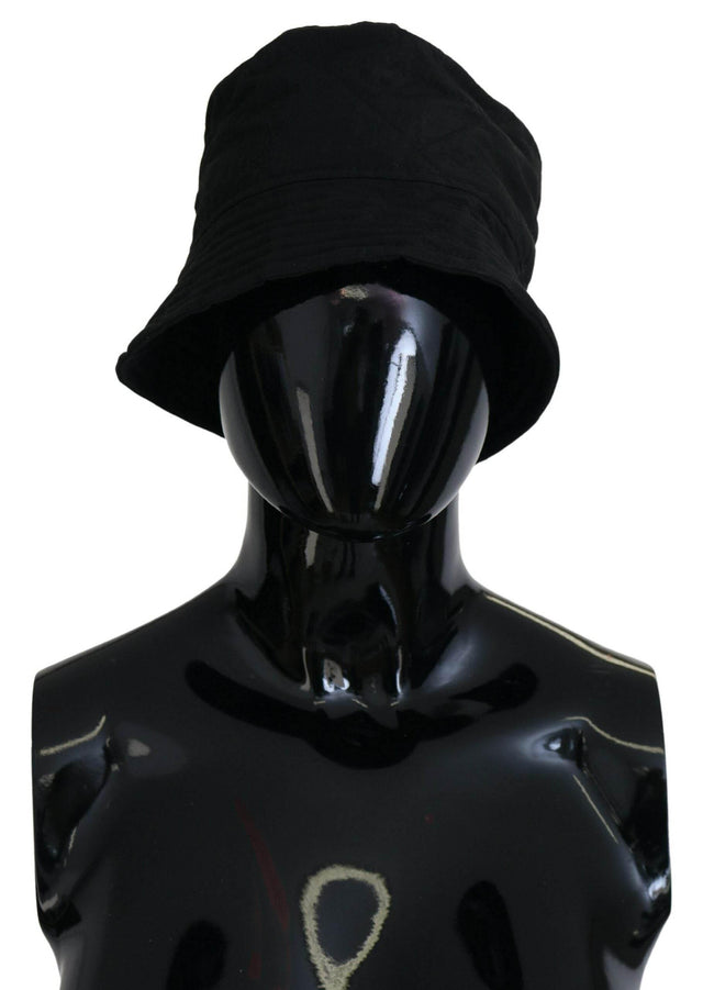 Dolce & Gabbana Black Nylon Women Bucket Cap Hat - Hilstor