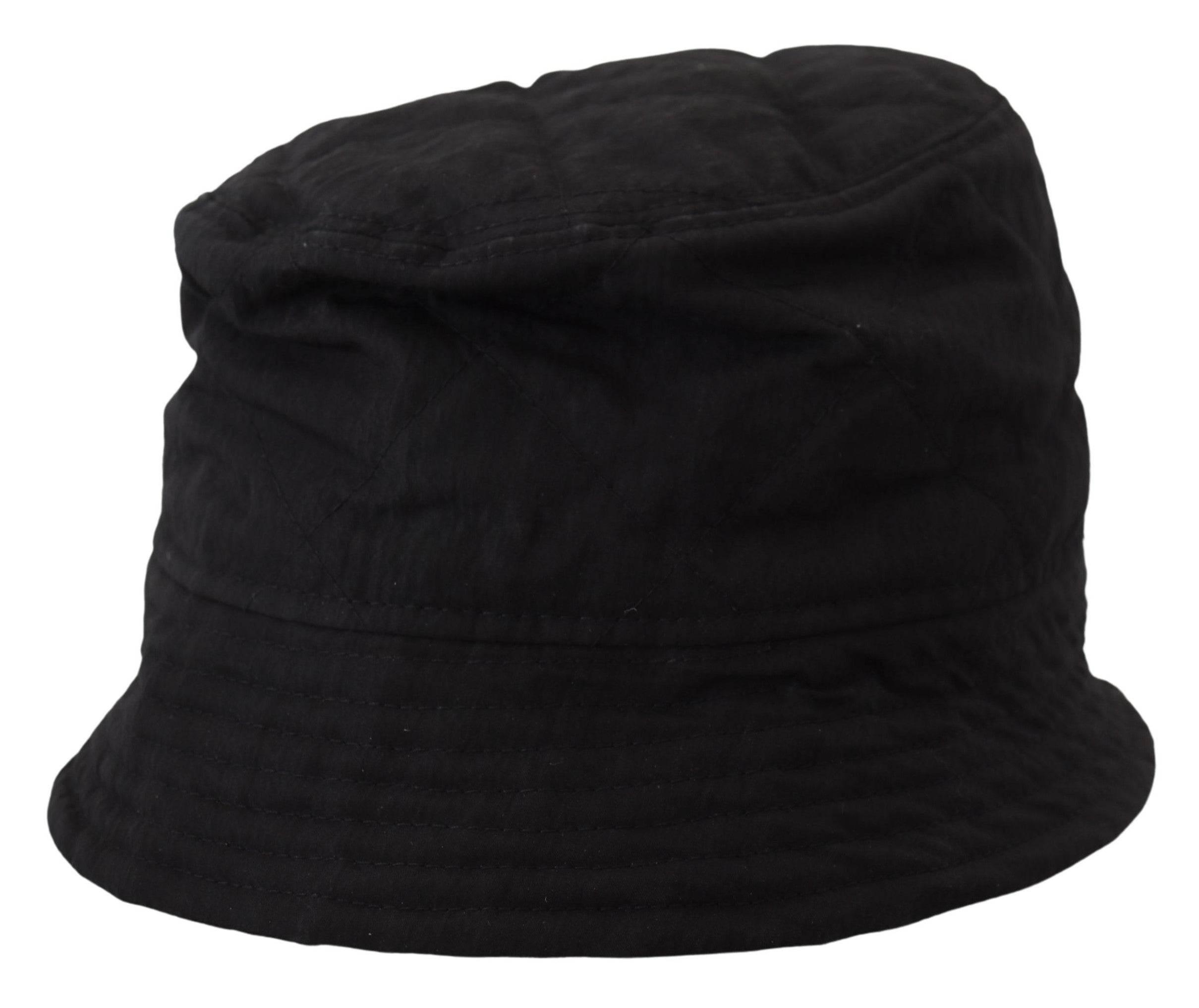 Dolce & Gabbana Black Nylon Women Bucket Cap Hat - Hilstor
