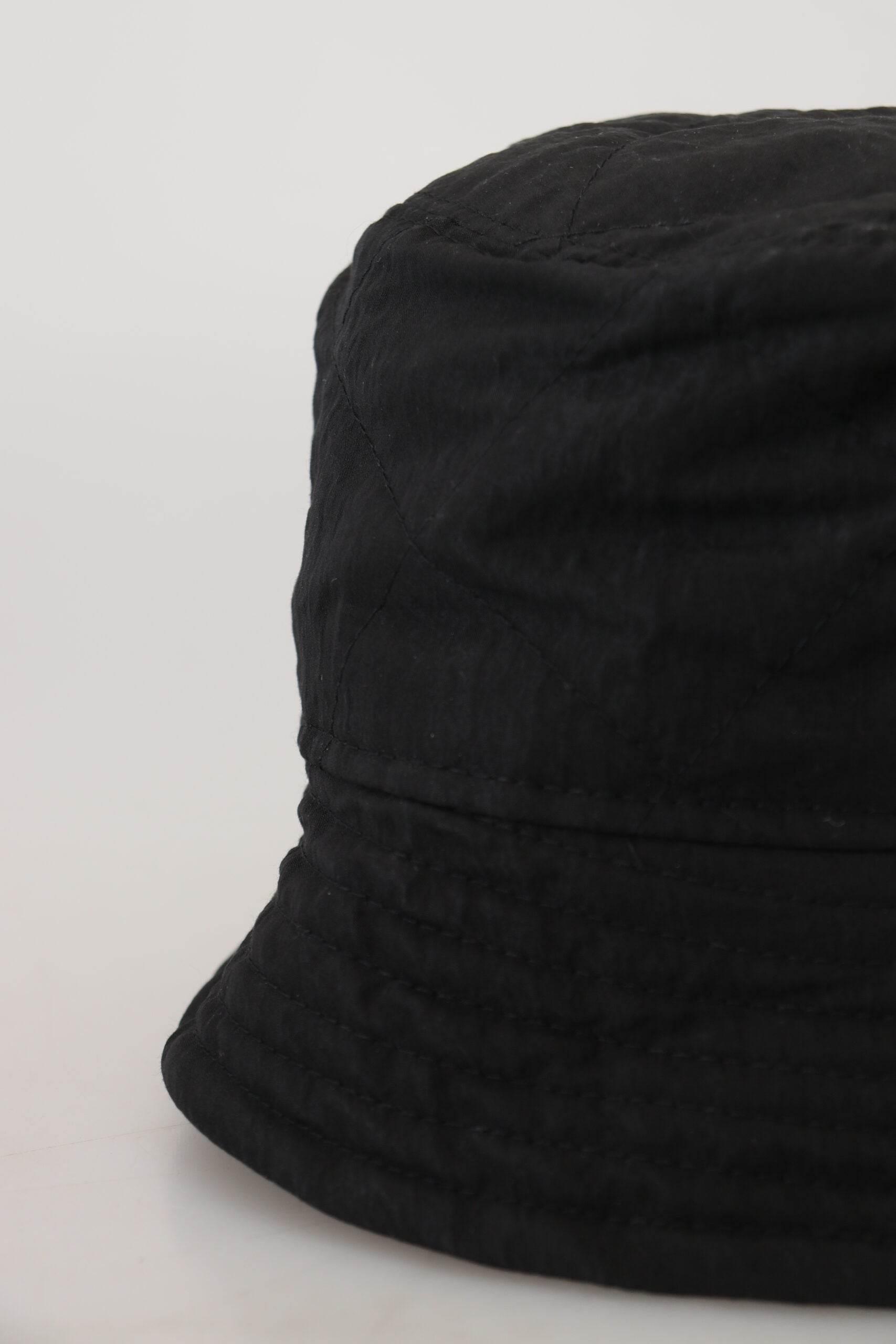 Dolce & Gabbana Black Nylon Women Bucket Cap Hat - Hilstor