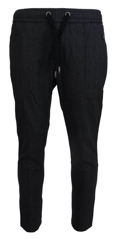Dolce & Gabbana Gray Cotton Jogger Men Pants - Hilstor