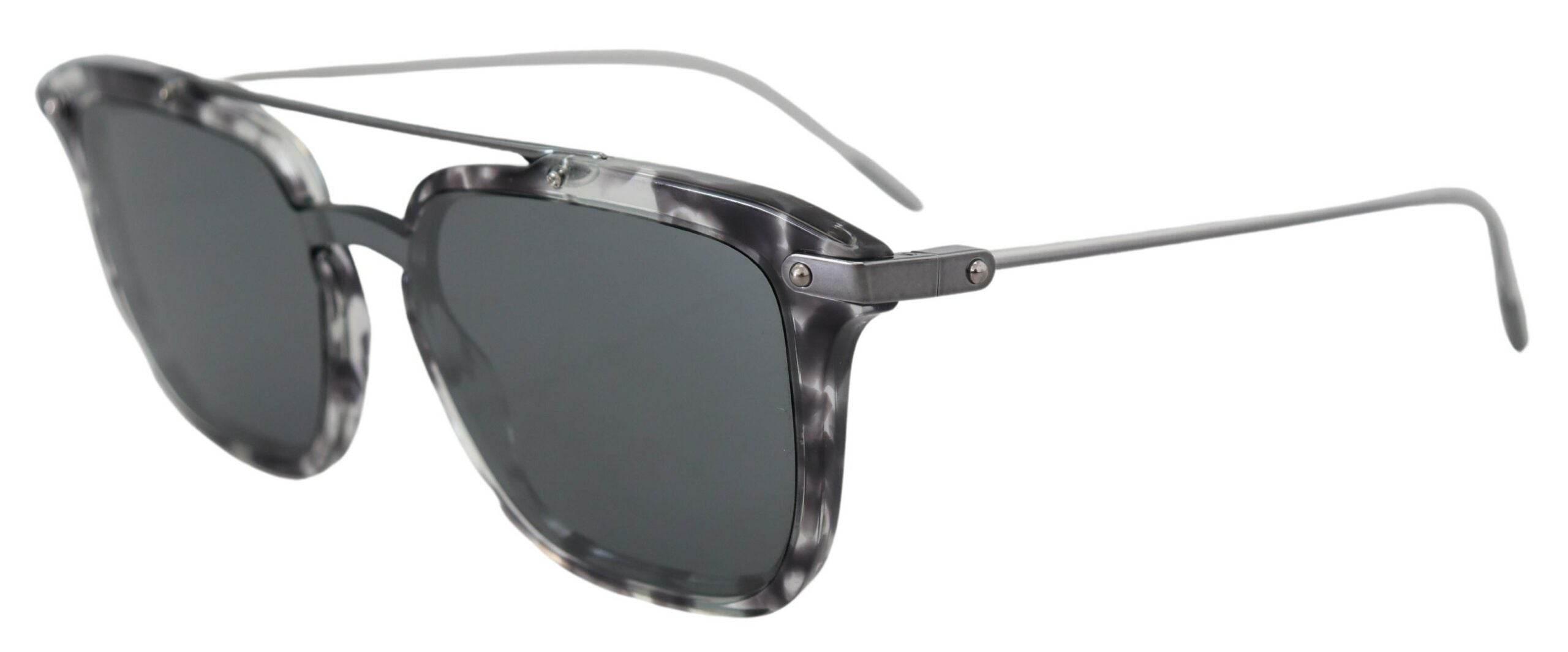 Dolce & Gabbana Gray DG4327-B Gray Frame Metal Gray Lenses Sunglasses - Hilstor