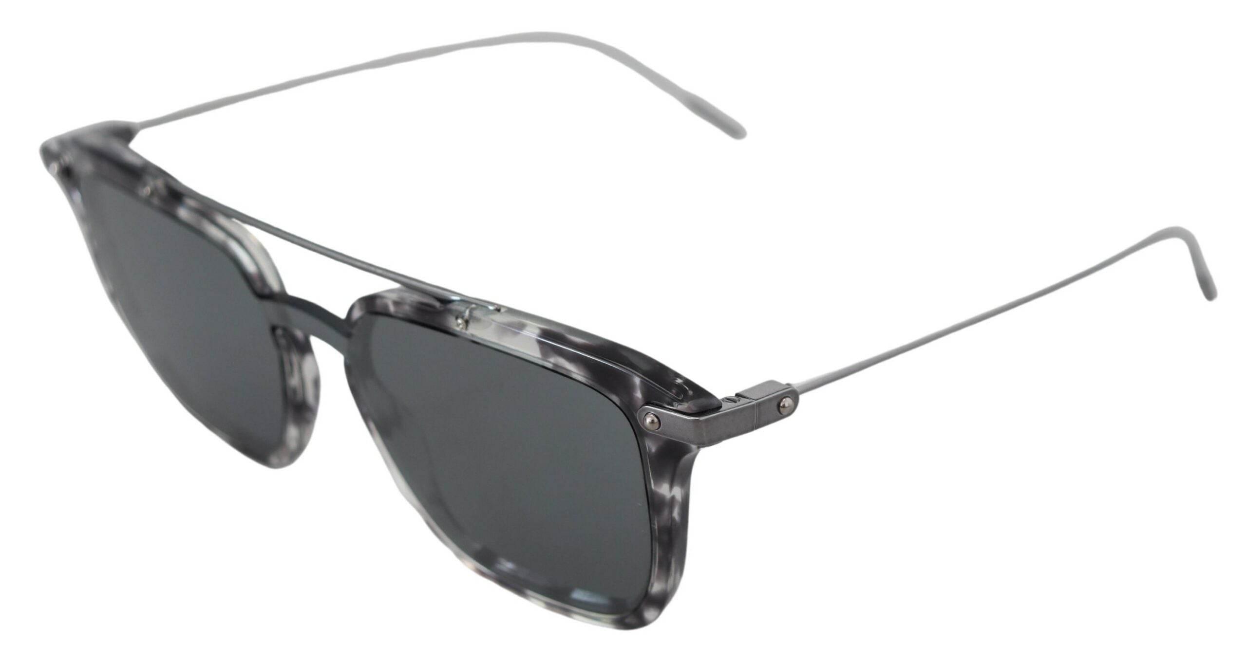Dolce & Gabbana Gray DG4327-B Gray Frame Metal Gray Lenses Sunglasses - Hilstor