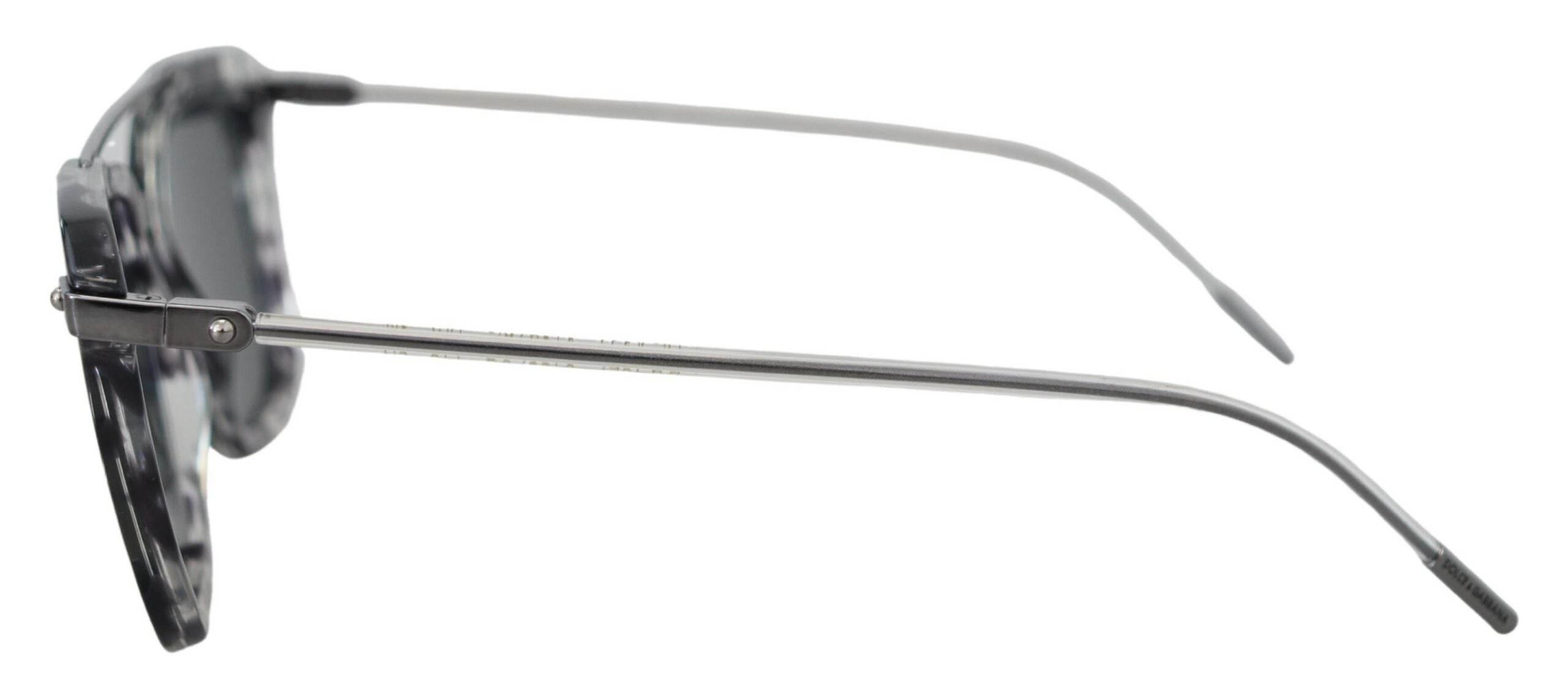 Dolce & Gabbana Gray DG4327-B Gray Frame Metal Gray Lenses Sunglasses - Hilstor