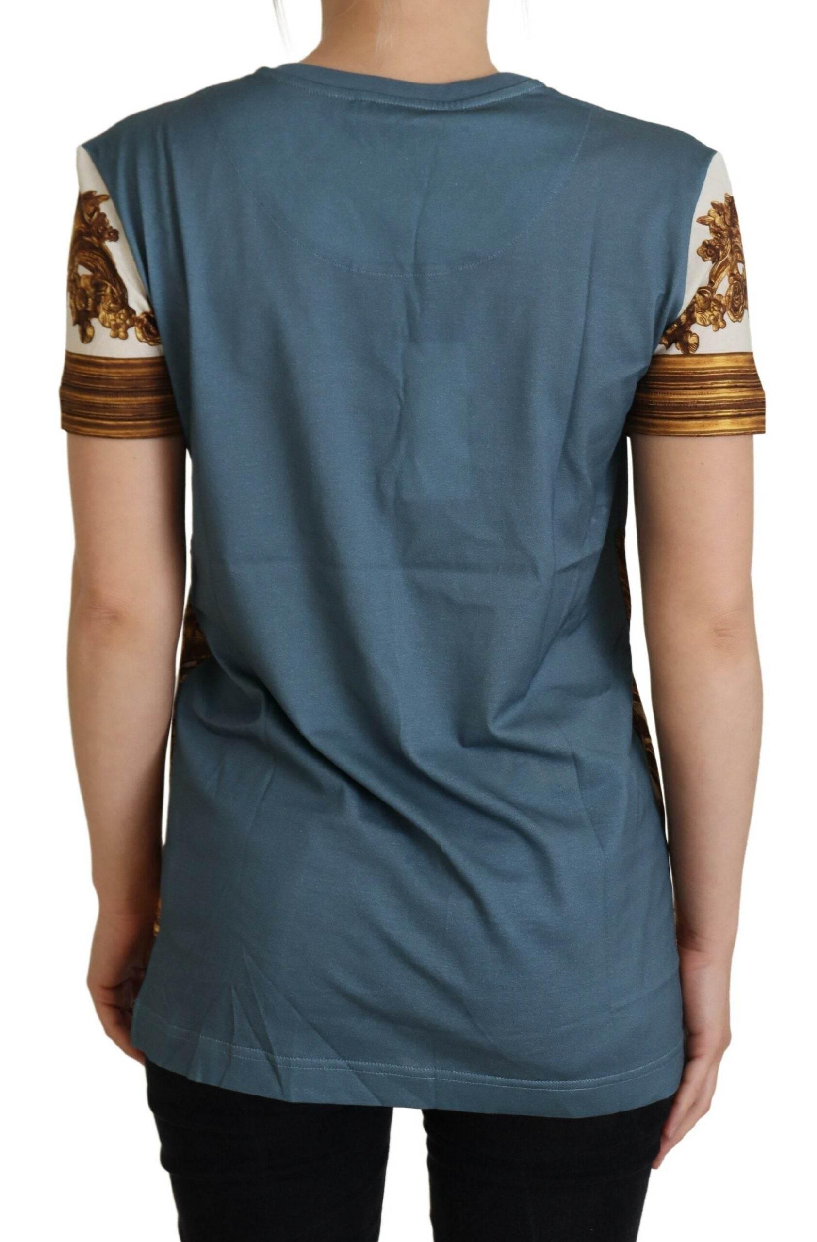 Dolce & Gabbana Multicolor DG Logo Angel Printed Shirt Top - Hilstor
