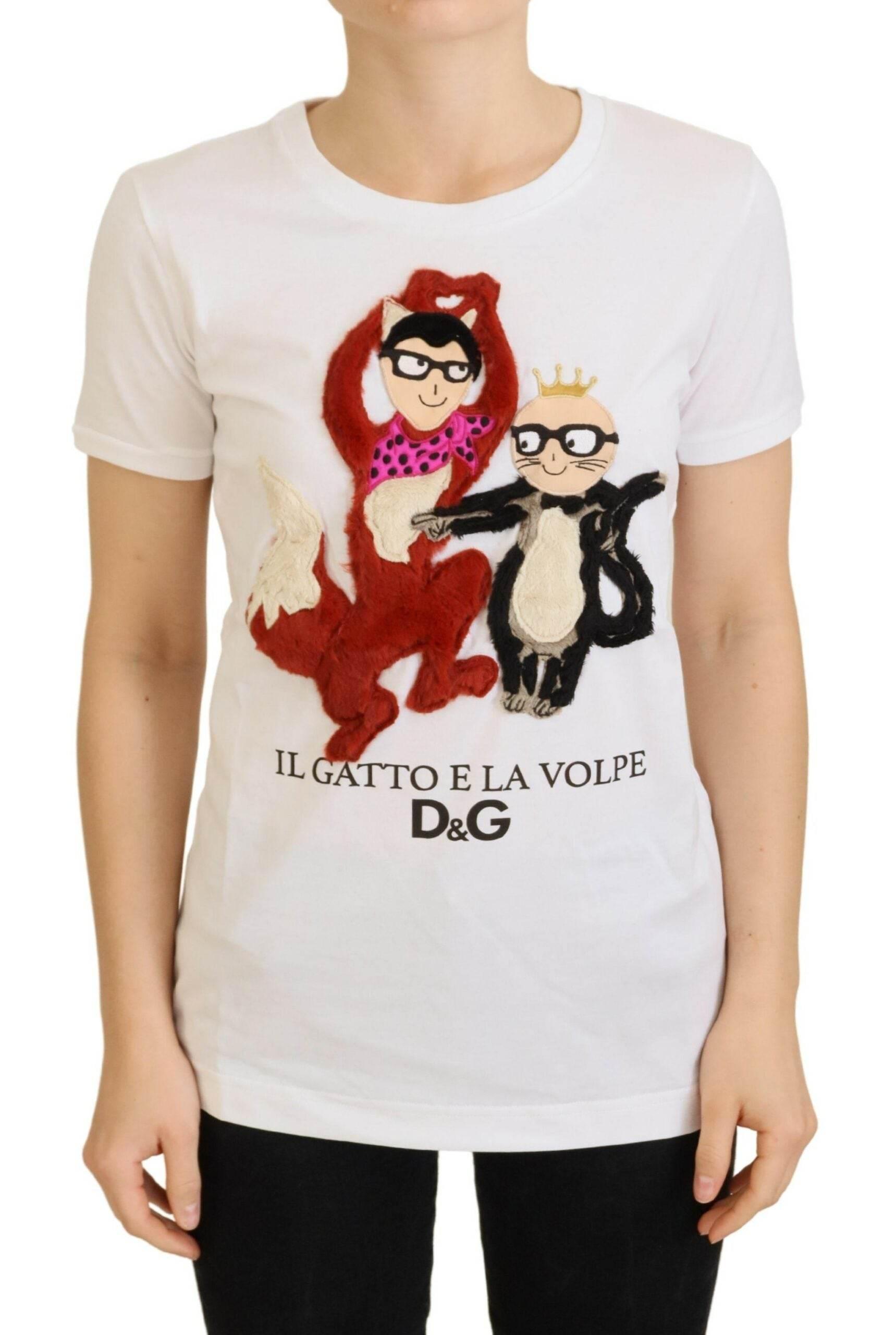 Dolce & Gabbana Iconic Prints Designer Cotton Tee - Hilstor