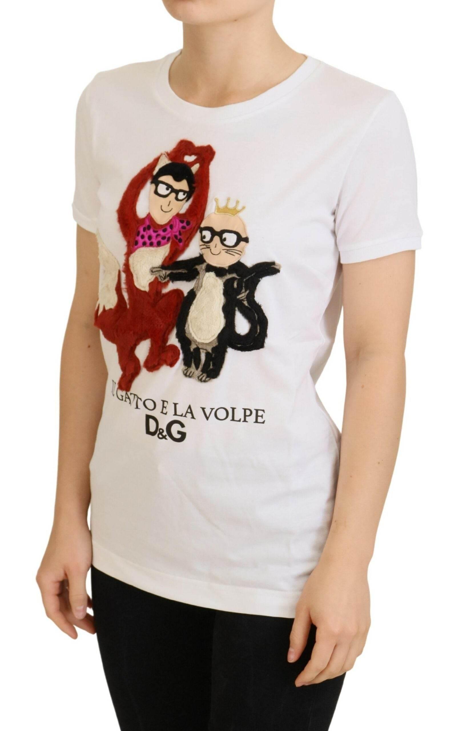 Dolce & Gabbana Iconic Prints Designer Cotton Tee - Hilstor