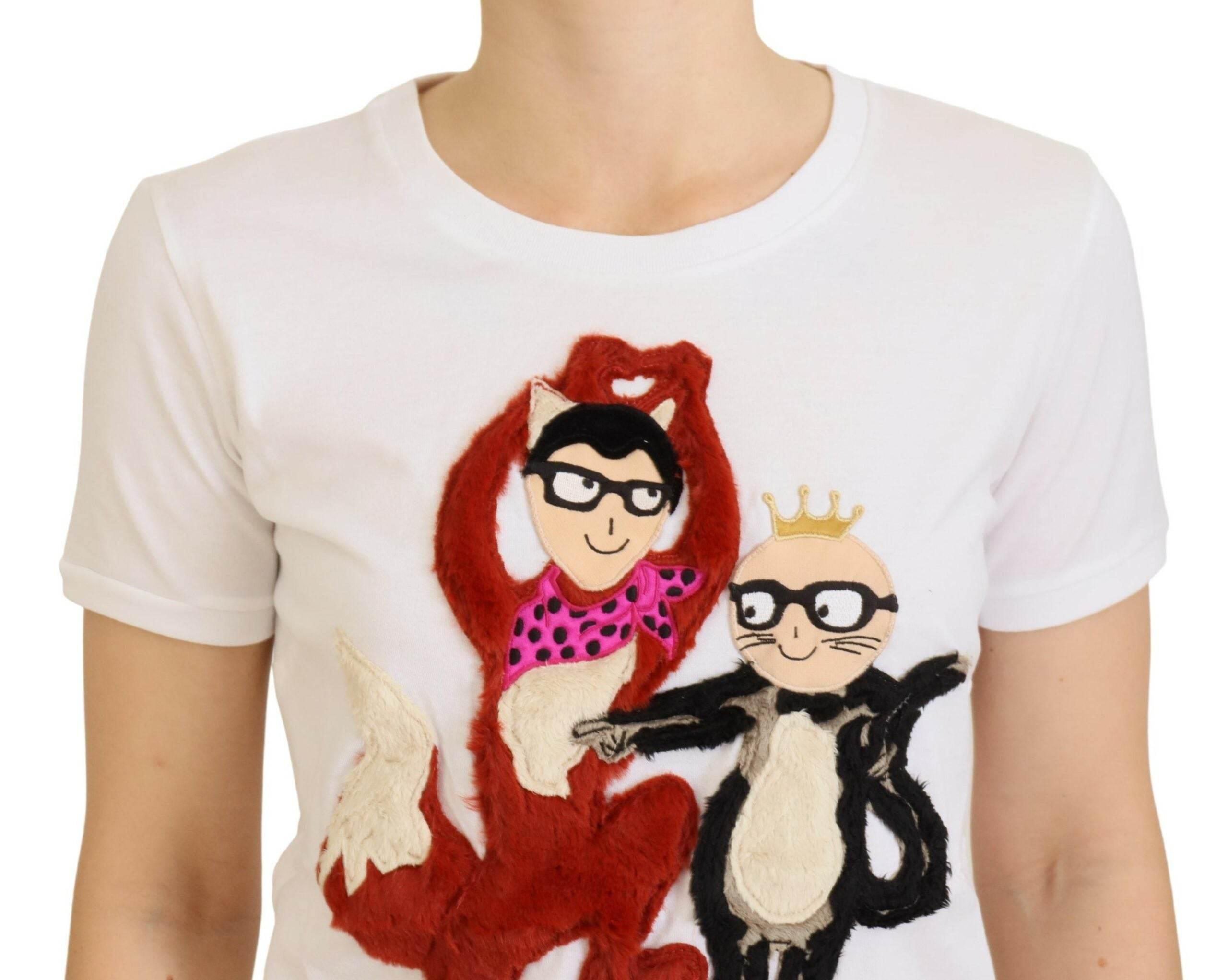 Dolce & Gabbana Iconic Prints Designer Cotton Tee - Hilstor