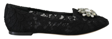 Dolce & Gabbana Elegant Floral Lace Flat Vally Shoes - Hilstor