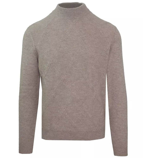 Malo Beige Wool Men Sweater - Hilstor