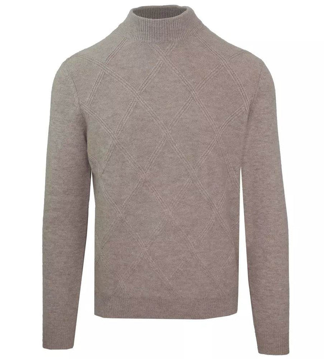 Malo Beige Wool Men Sweater - Hilstor