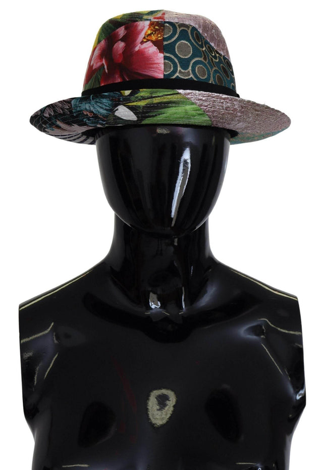 Dolce & Gabbana Eclectic Chic Multicolor Fedora Cap - Hilstor