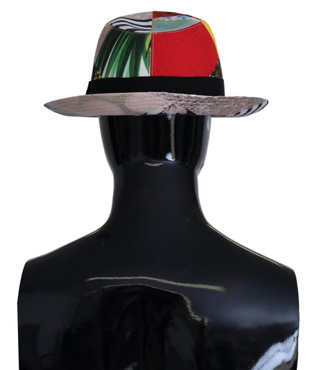 Dolce & Gabbana Eclectic Chic Multicolor Fedora Cap - Hilstor