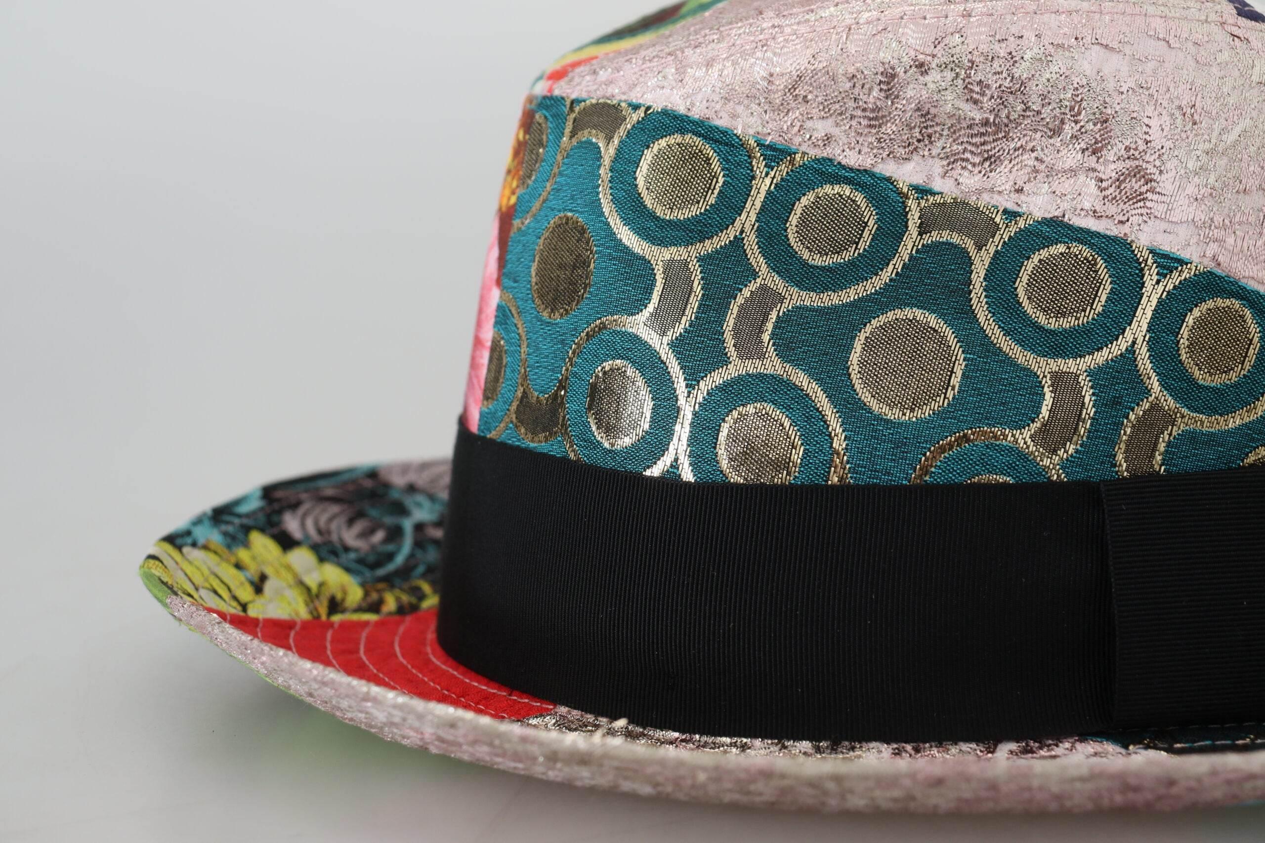 Dolce & Gabbana Eclectic Chic Multicolor Fedora Cap - Hilstor