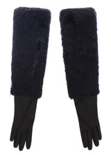 Dolce & Gabbana Elegant Elbow-Length Beaver Fur Gloves - Hilstor
