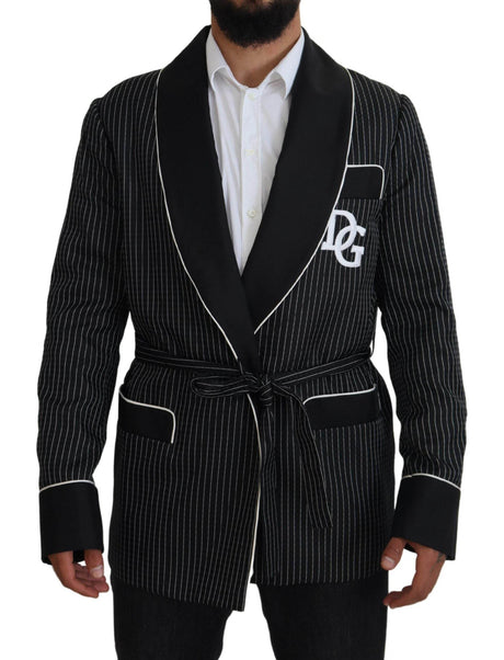 Dolce & Gabbana Elegant Silk-Lined Robe Jacket - Hilstor
