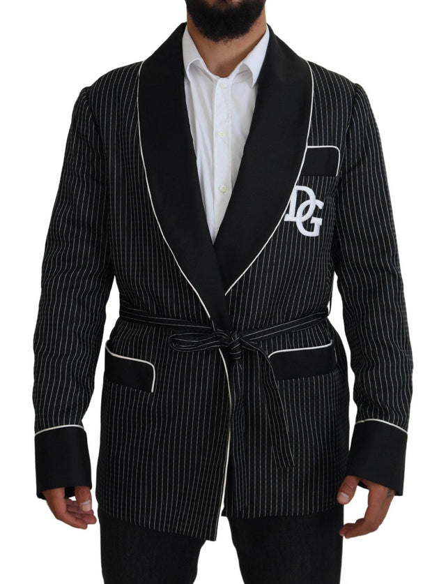 Dolce & Gabbana Elegant Silk-Lined Robe Jacket - Hilstor