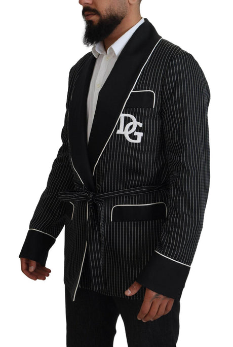 Dolce & Gabbana Elegant Silk-Lined Robe Jacket - Hilstor