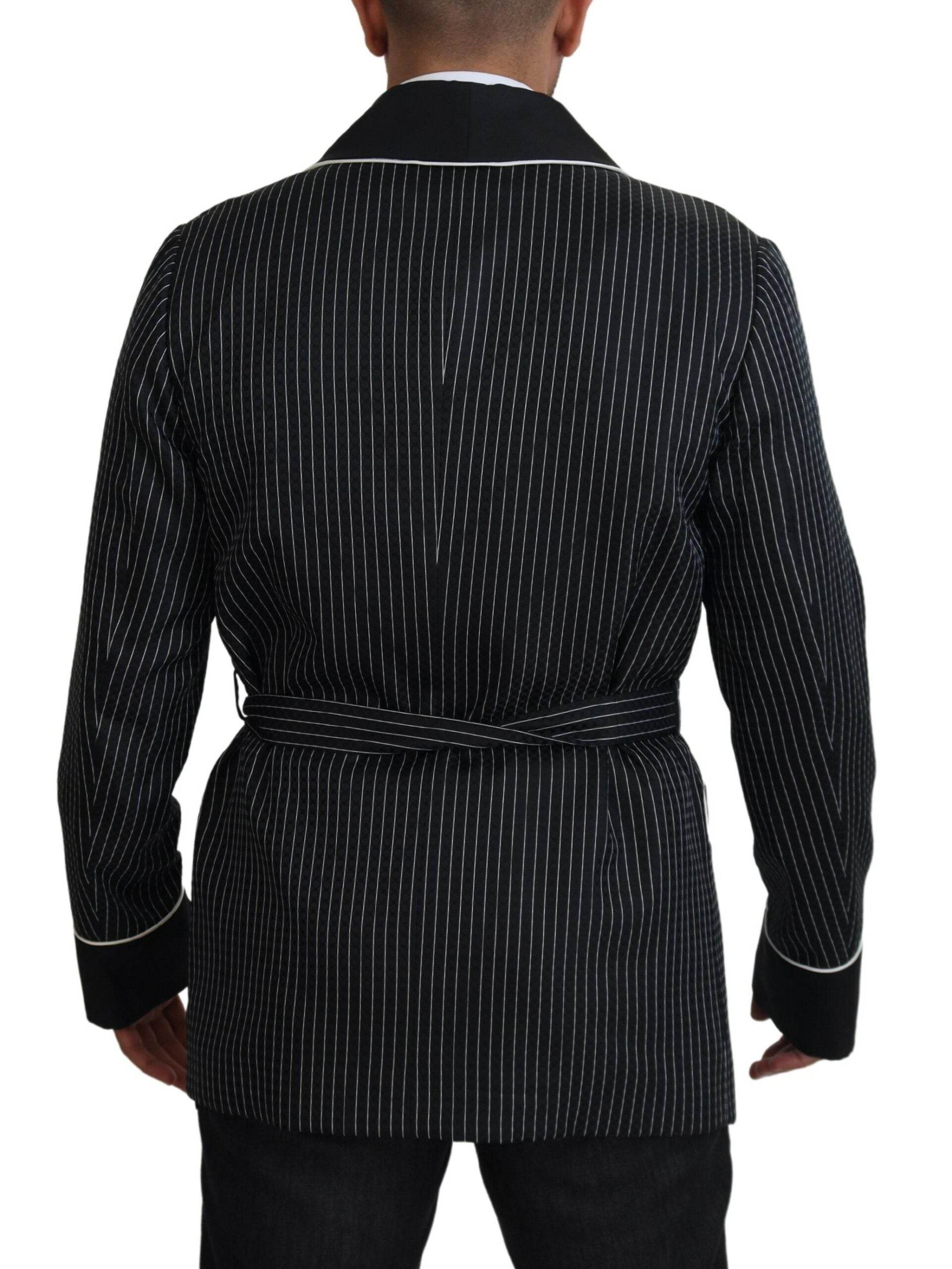 Dolce & Gabbana Elegant Silk-Lined Robe Jacket - Hilstor