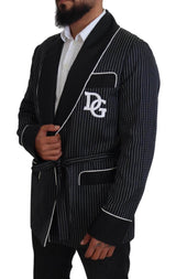 Dolce & Gabbana Elegant Silk-Lined Robe Jacket - Hilstor