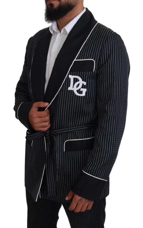 Dolce & Gabbana Elegant Silk-Lined Robe Jacket - Hilstor