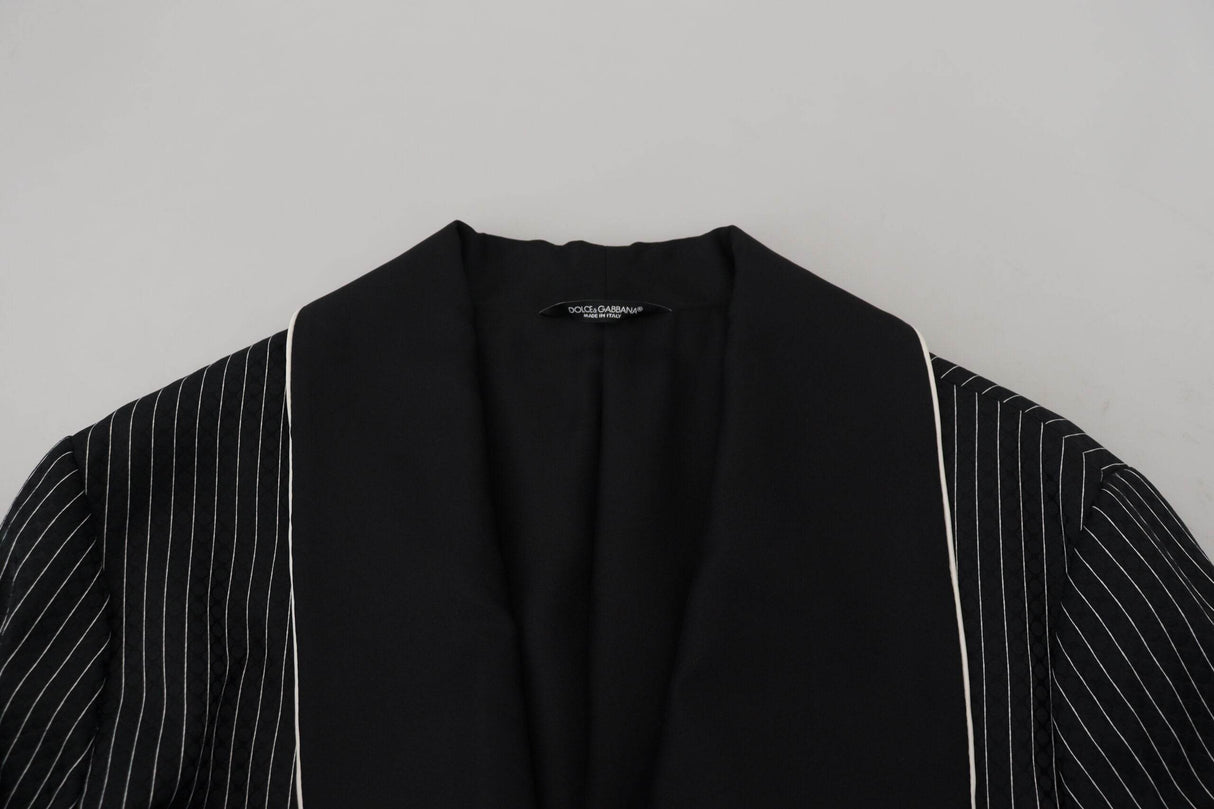 Dolce & Gabbana Elegant Silk-Lined Robe Jacket - Hilstor