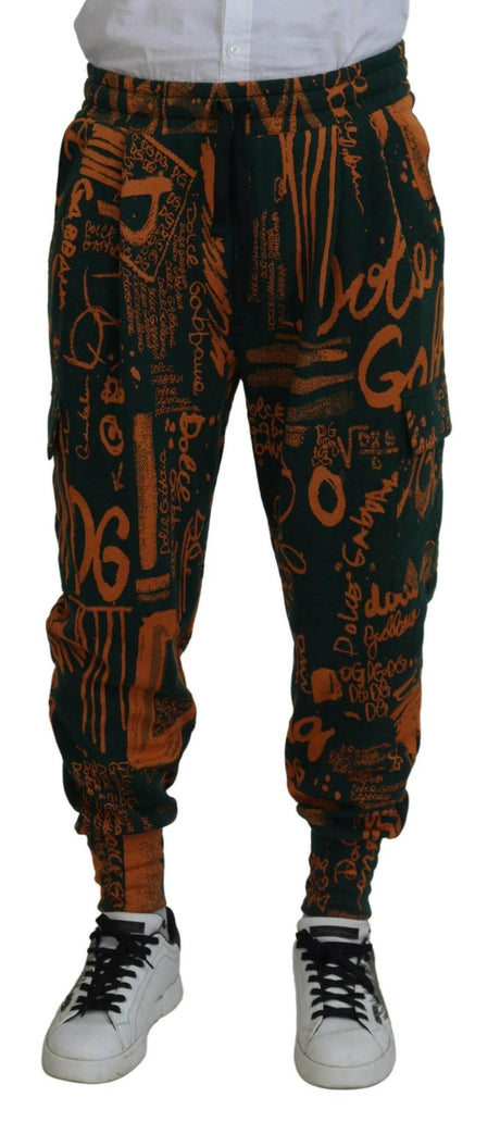 Dolce & Gabbana Multicolor Silk Blend Jogger Cargo Pants - Hilstor