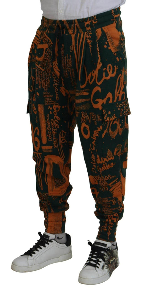 Dolce & Gabbana Multicolor Silk Blend Jogger Cargo Pants - Hilstor