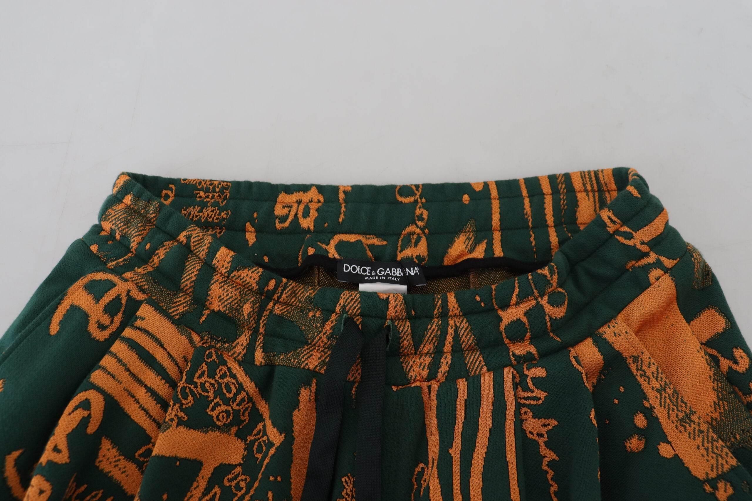 Dolce & Gabbana Multicolor Silk Blend Jogger Cargo Pants - Hilstor
