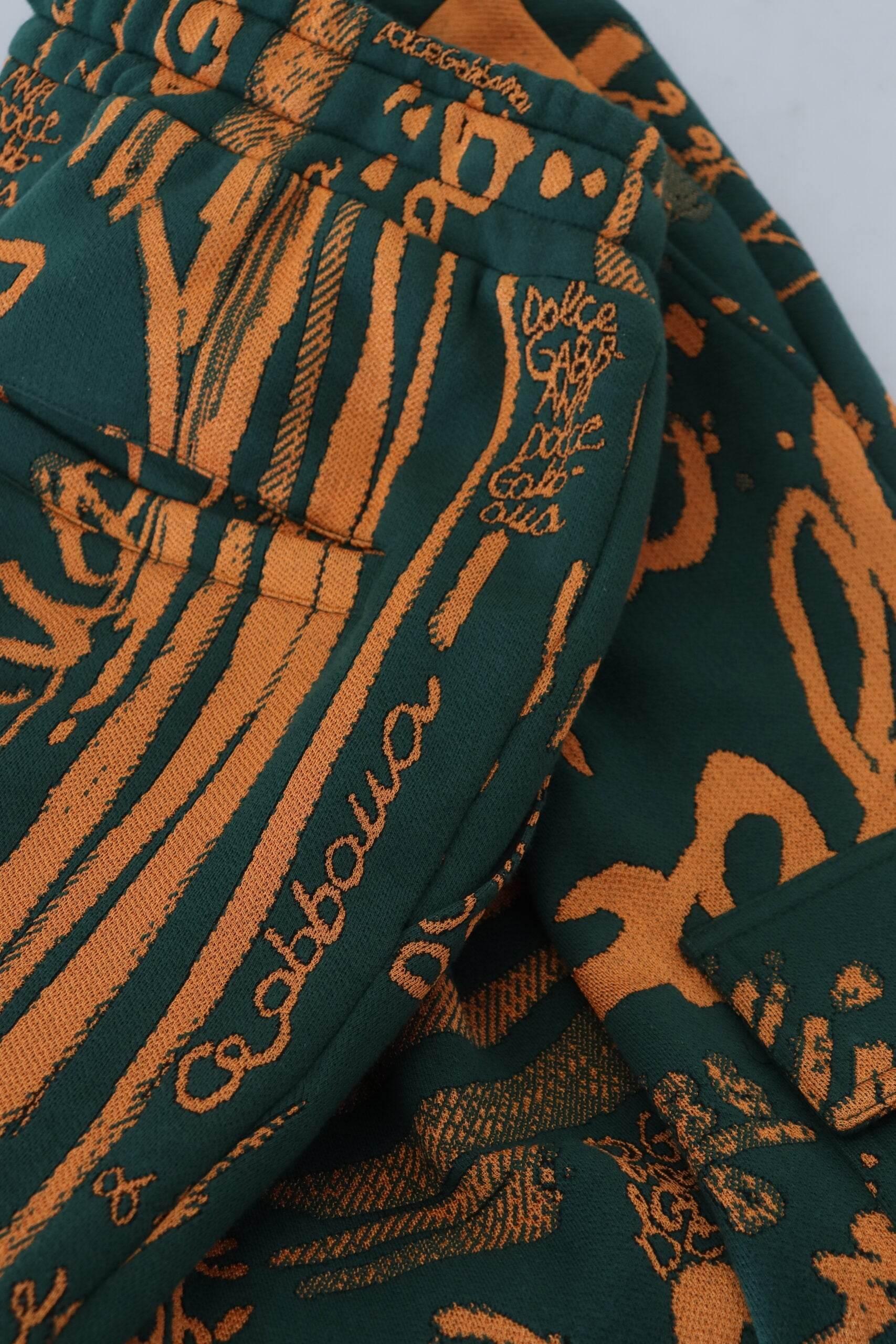 Dolce & Gabbana Multicolor Silk Blend Jogger Cargo Pants - Hilstor