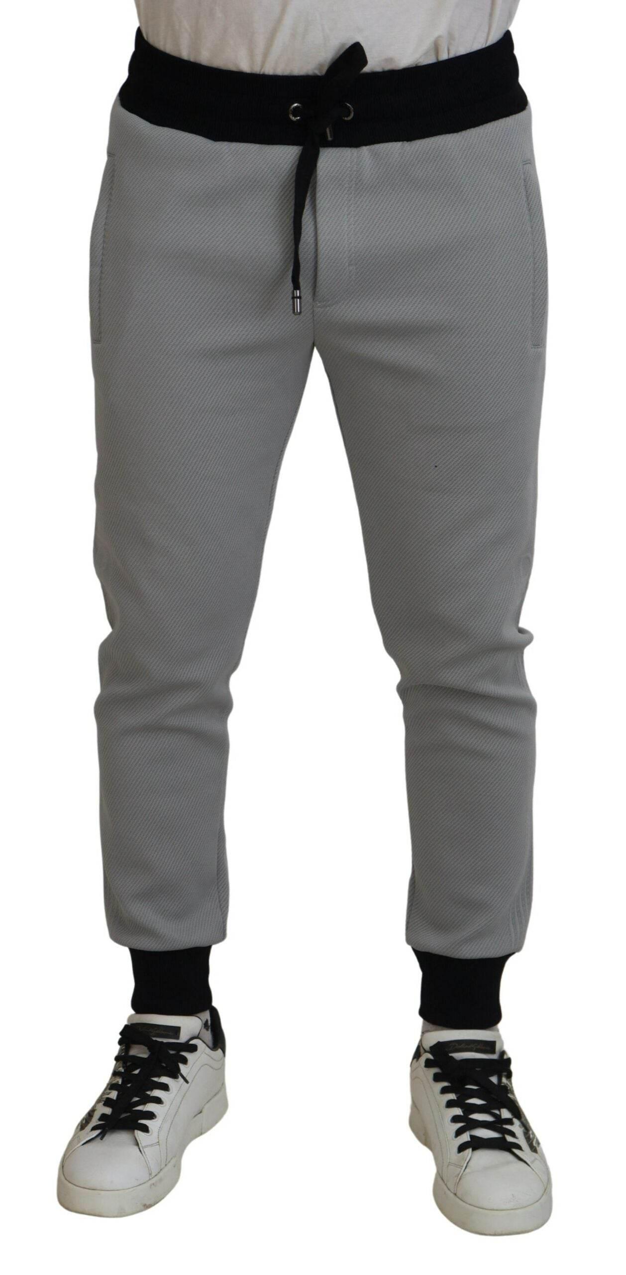 Dolce & Gabbana Gray Polyester Sweatpants Jogger Pants - Hilstor