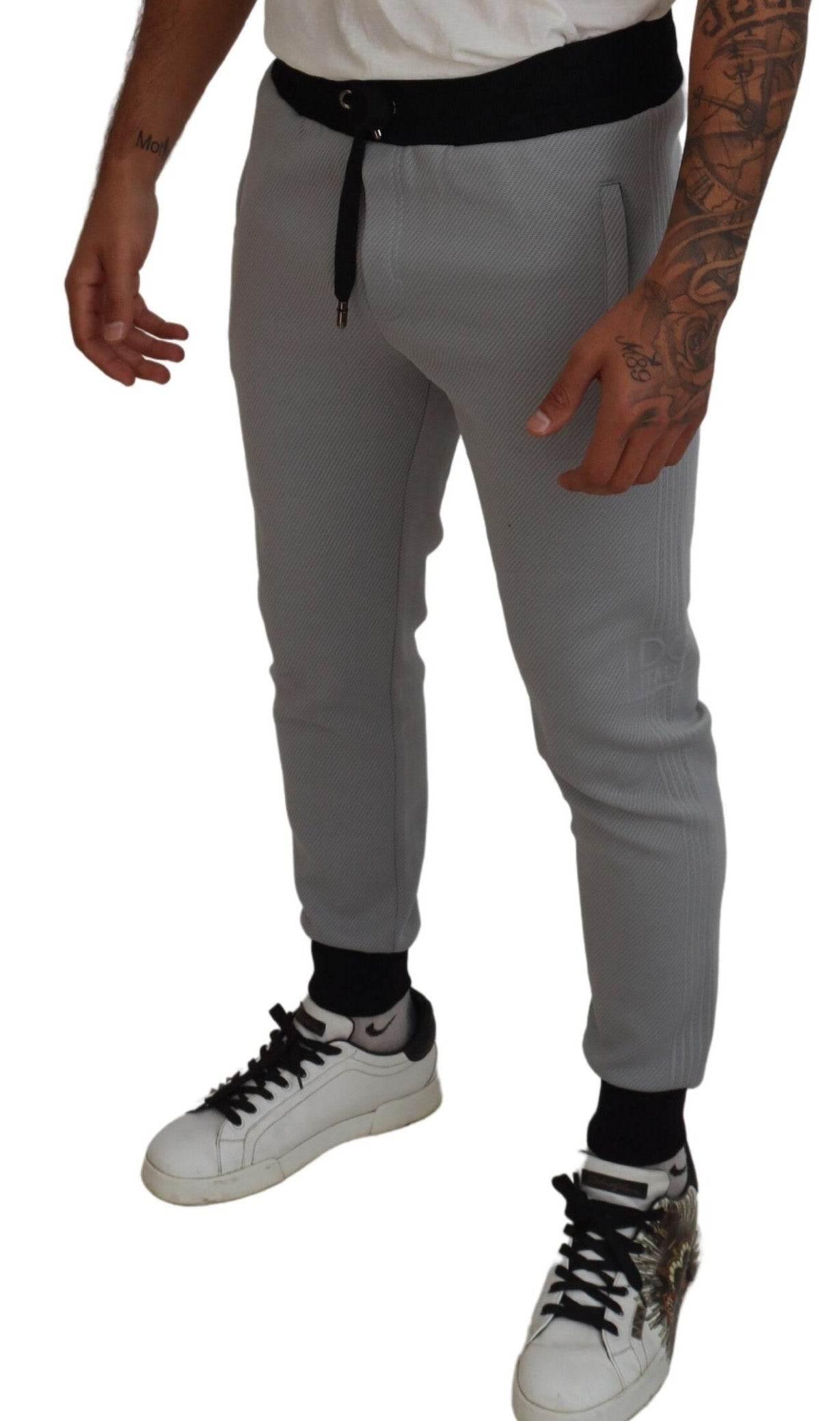 Dolce & Gabbana Gray Polyester Sweatpants Jogger Pants - Hilstor