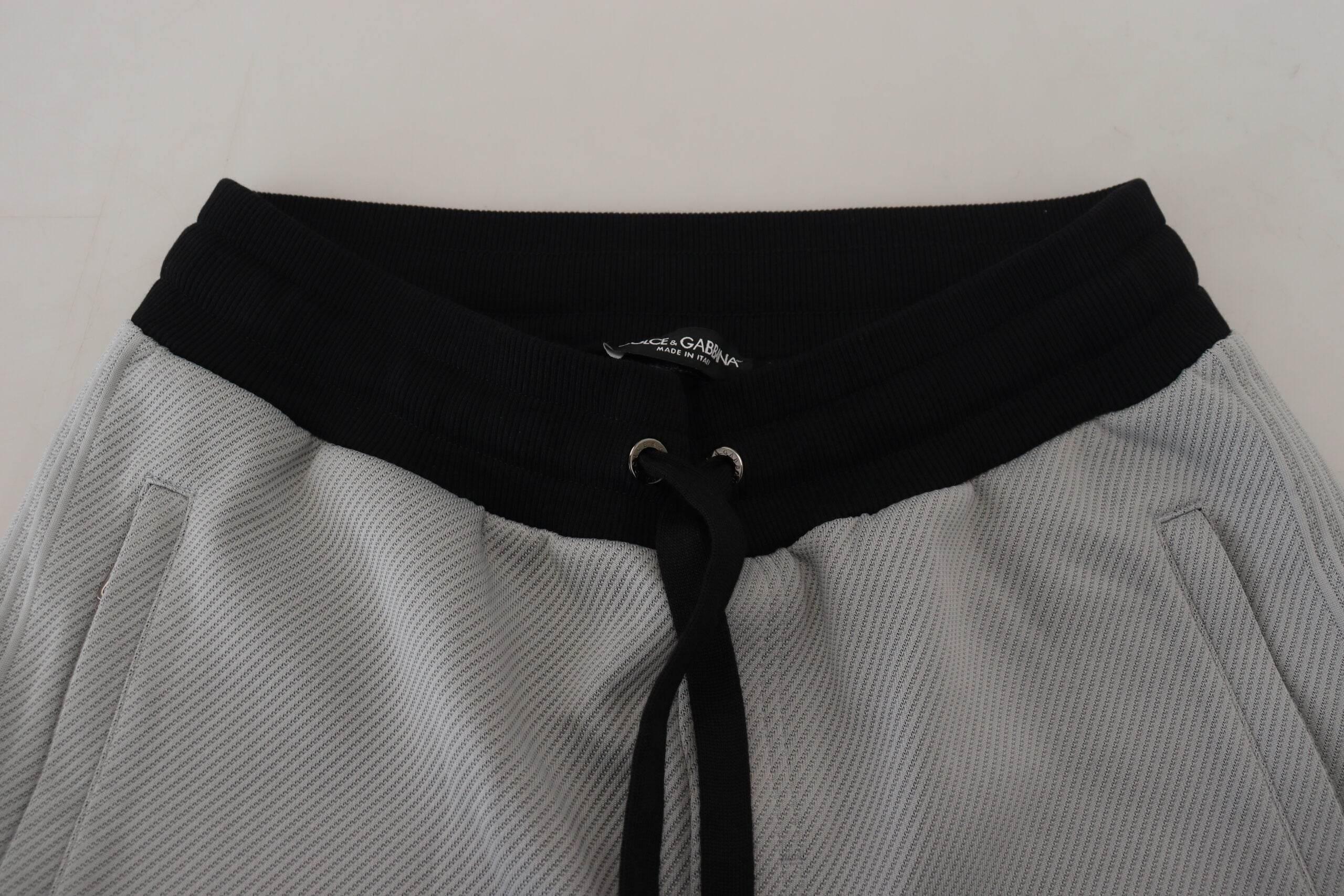 Dolce & Gabbana Gray Polyester Sweatpants Jogger Pants - Hilstor