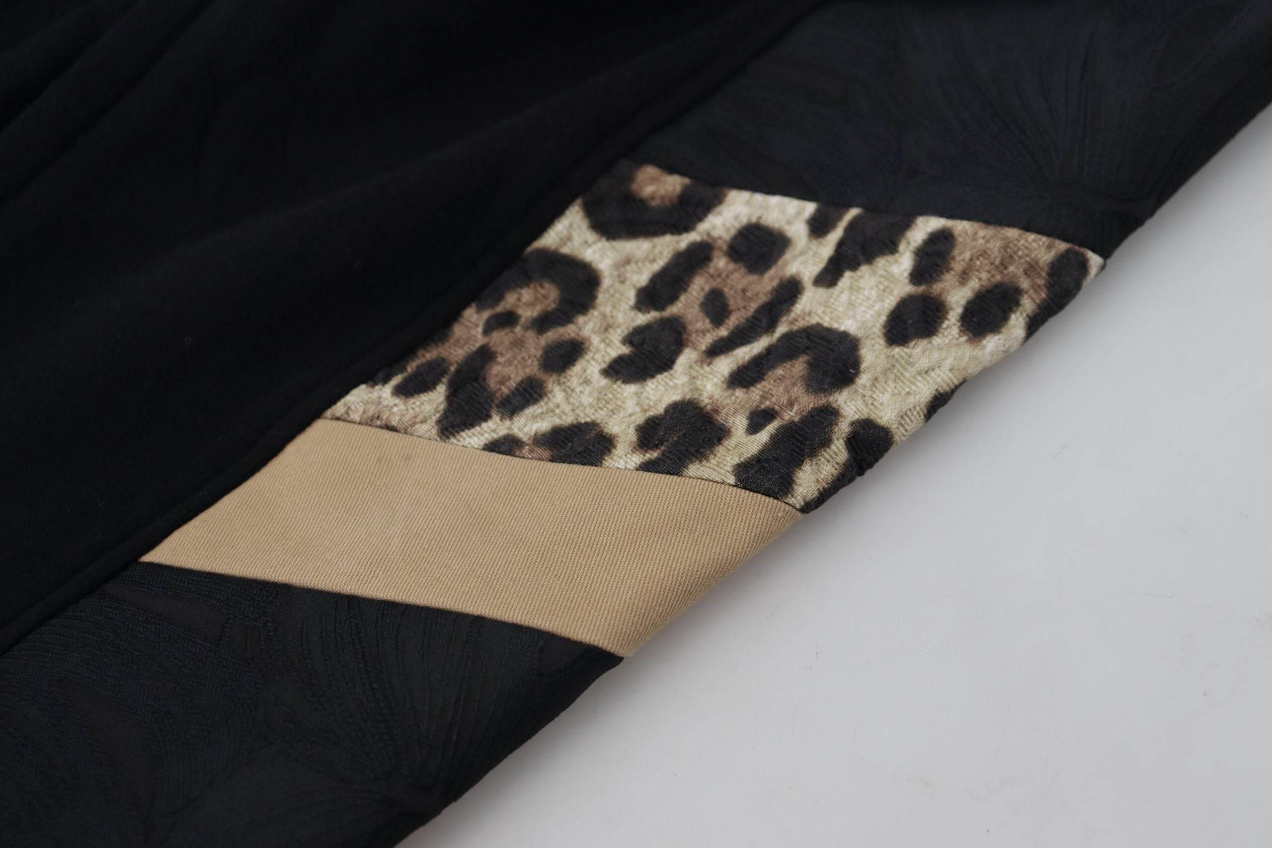 Dolce & Gabbana Black Polyester Skinny Jogger Men Pants - Hilstor