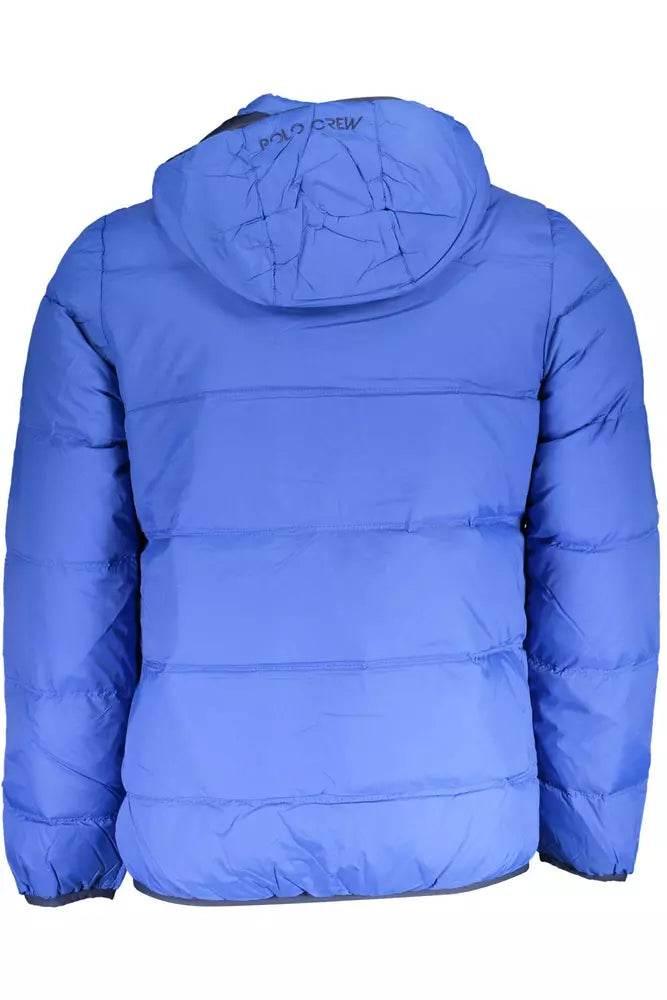 La Martina Elite Blue Jacket with Detachable Hood - Hilstor