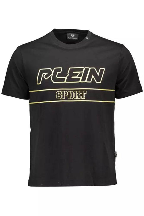 Plein Sport Black Cotton Men T-Shirt - Hilstor