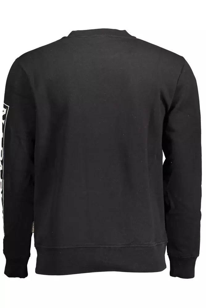 Napapijri Elevate Your Style with a Sleek Black Sweatshirt - Hilstor