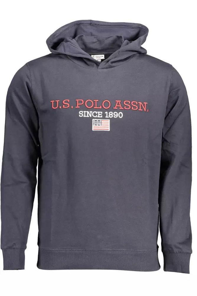 U.S. POLO ASSN. Blue Cotton Men Sweater - Hilstor