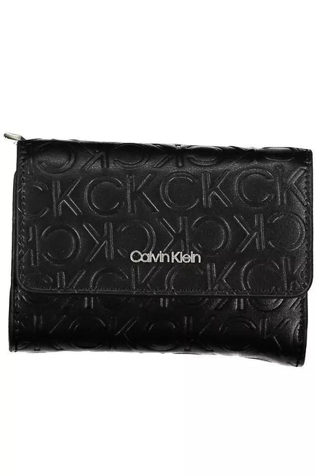 Calvin Klein Elegant Black Polyethylene Wallet with RFID Blocker - Hilstor