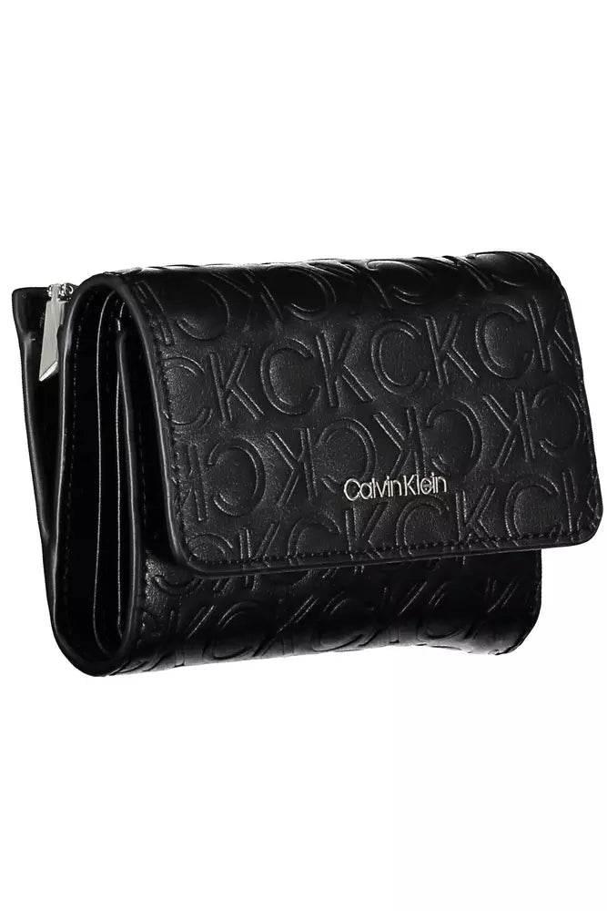 Calvin Klein Elegant Black Polyethylene Wallet with RFID Blocker - Hilstor
