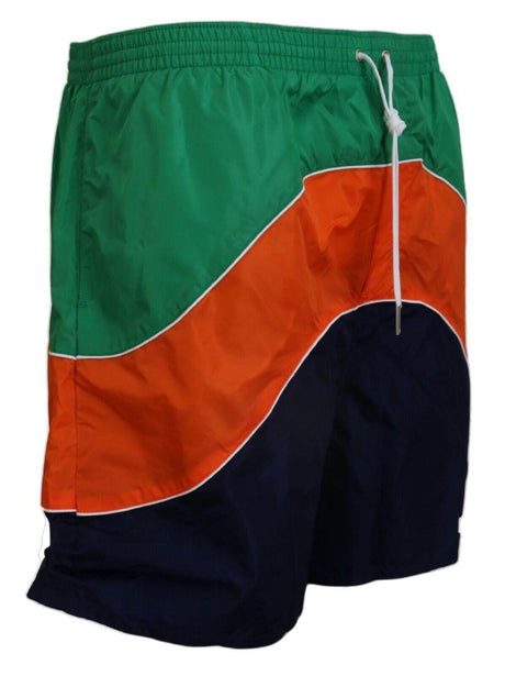 Dsquared² Multicolor Logo Print Men Beachwear Swimwear Short - Hilstor