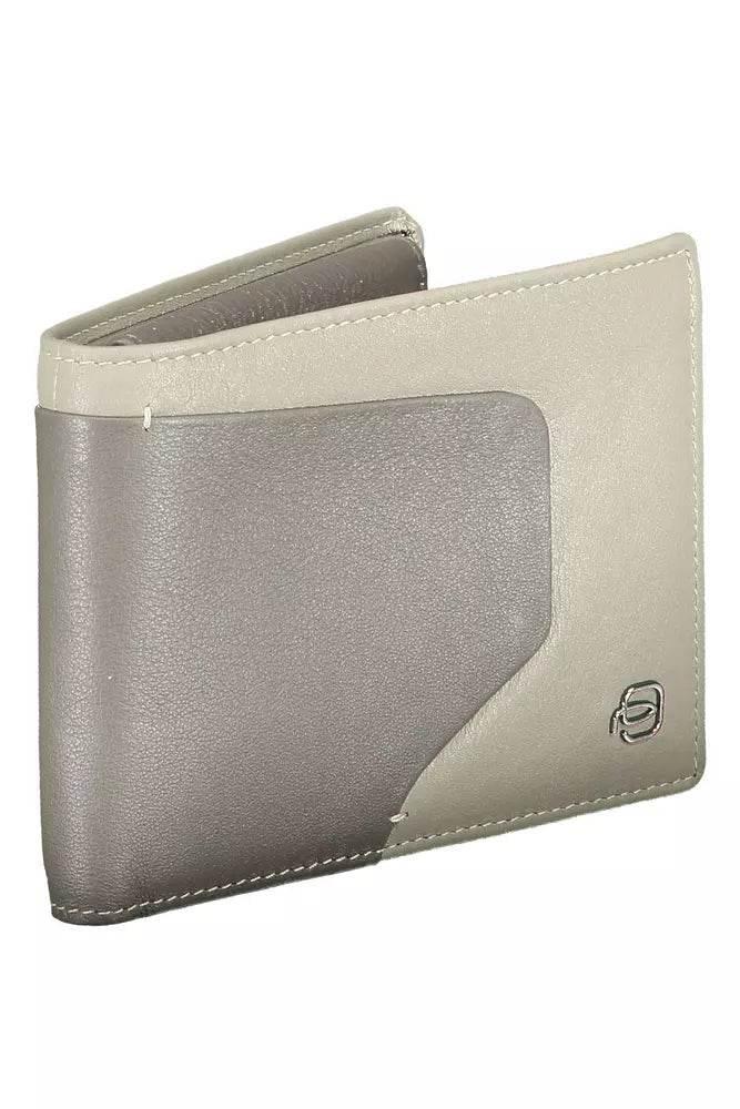 Piquadro Sleek Bi-Fold Leather Wallet with RFID Block - Hilstor