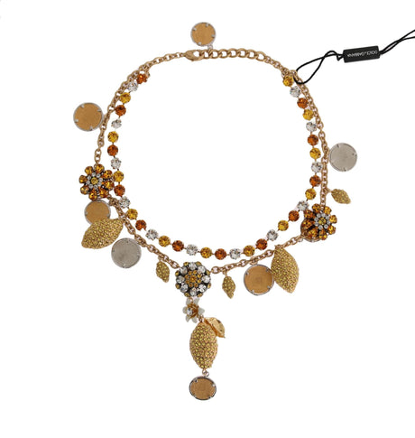 Dolce & Gabbana Elegant Gold-Plated Statement Necklace - Hilstor