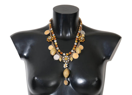 Dolce & Gabbana Elegant Gold-Plated Statement Necklace - Hilstor